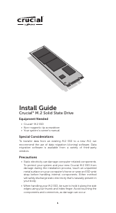 Handleiding Crucial M.2 SSD