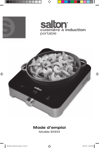 Mode d’emploi Salton ID1654 Table de cuisson