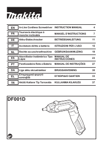 Manual Makita DF001D Screw Driver