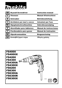 Manual Makita FS4300A Screw Driver