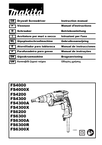 Manual de uso Makita FS4300X Atornillador