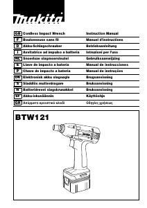 Handleiding Makita BTW121 Slagmoersleutel
