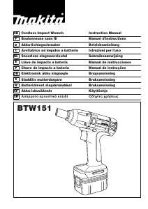 Manuale Makita BTW151 Avvitatore pneumatico