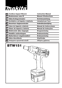 Bedienungsanleitung Makita BTW151 Schlagschrauber