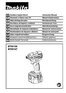 Handleiding Makita DTD136 Slagmoersleutel