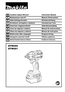 Bedienungsanleitung Makita DTW280 Schlagschrauber