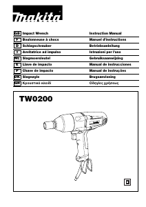 Handleiding Makita TW0200 Slagmoersleutel