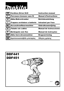 Bedienungsanleitung Makita DDF441 Bohrschrauber