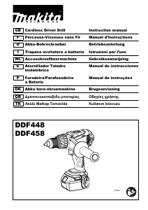 Kullanım kılavuzu Makita DDF448 Matkap tornavida