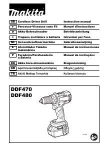 Handleiding Makita DDF480 Schroef-boormachine