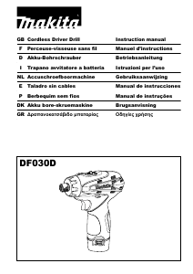 Manual Makita DF030D Drill-Driver