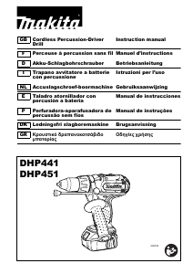 Manuale Makita DHP451 Trapano avvitatore