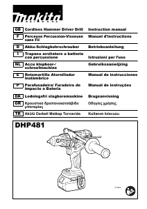 Manual Makita DHP481 Drill-Driver