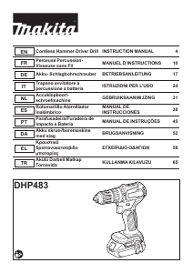 Bedienungsanleitung Makita DHP483 Bohrschrauber