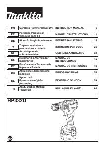 Bruksanvisning Makita HP332D Borrskruvdragare