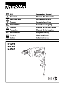 Bruksanvisning Makita M6002 Borrskruvdragare