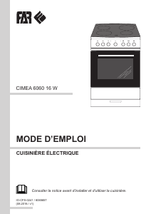 Mode d’emploi FAR CIMEA 6060 16 W Cuisinière
