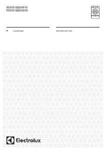 Manuale Electrolux RWW1680HFW Lavasciuga