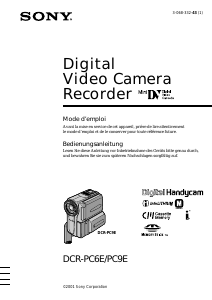 Mode d’emploi Sony DCR-PC6E Caméscope