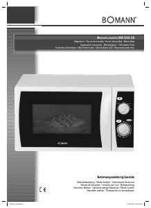 Használati útmutató Bomann MW 2226 CB Mikrohullámú sütő