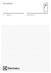 Manuale Electrolux RUF1900AOW Congelatore