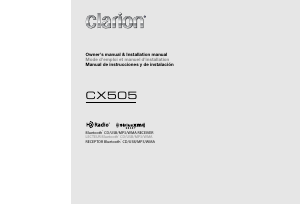 Bruksanvisning Clarion CX505 Bilradio