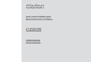 Bruksanvisning Clarion CZ205 Bilradio