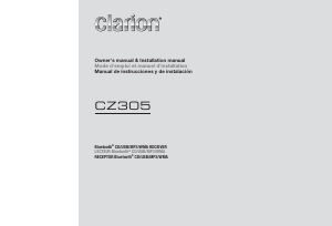 Bruksanvisning Clarion CZ305 Bilradio