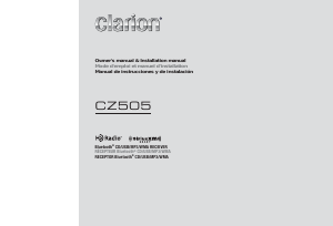 Bruksanvisning Clarion CZ505 Bilradio