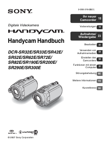 Bedienungsanleitung Sony DCR-SR32E Camcorder