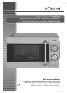 Handleiding Bomann MWG 1227 CB Magnetron