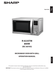 Handleiding Sharp R-622STM Magnetron