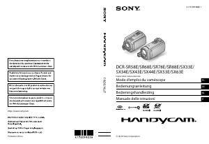 Mode d’emploi Sony DCR-SR58E Caméscope