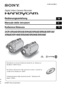 Manuale Sony DCR-SR62E Videocamera