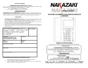 Manual de uso Nakazaki 8028 Teléfono