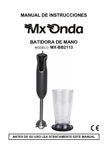 Manual de uso MX Onda MX-BB2113 Batidora de mano