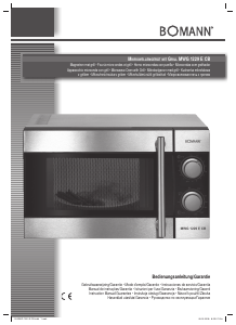 Manual Bomann MWG 1229 E CB Microwave