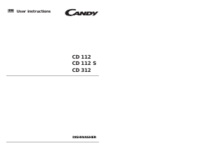 Handleiding Candy CD 112 Vaatwasser