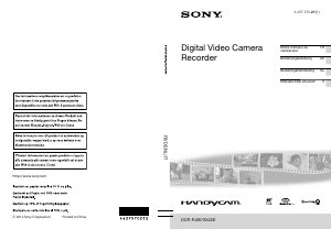 Mode d’emploi Sony DCR-SX22E Caméscope