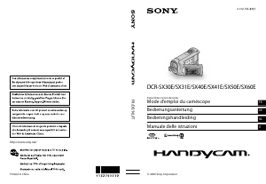 Mode d’emploi Sony DCR-SX31E Caméscope
