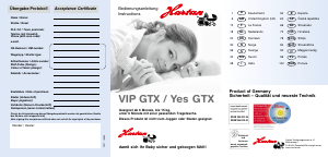 Manual de uso Hartan VIP GTX Cochecito