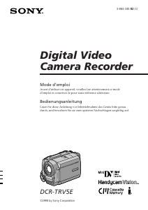 Bedienungsanleitung Sony DCR-TRV5E Camcorder