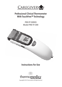 Bruksanvisning Caregiver PRO TF-300 Termometer