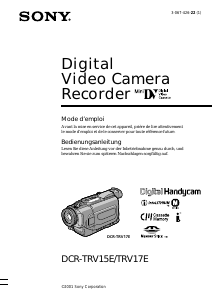 Mode d’emploi Sony DCR-TRV15E Caméscope