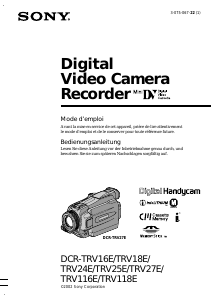 Mode d’emploi Sony DCR-TRV24E Caméscope