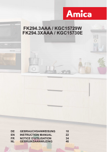 Mode d’emploi Amica KGC 15730 E Réfrigérateur combiné