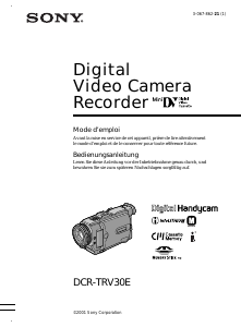 Mode d’emploi Sony DCR-TRV30E Caméscope