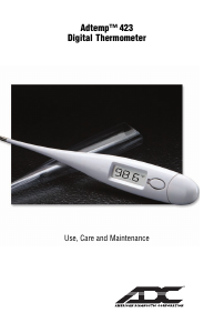 Handleiding ADC Adtemp 423 Thermometer