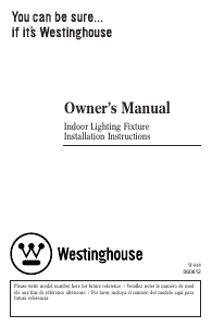 Manual de uso Westinghouse 6222100 Lámpara