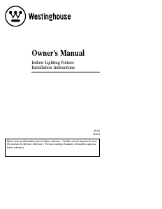 Manual Westinghouse 6300800 Lamp